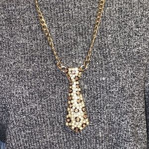 Cheetah Tie Necklace
